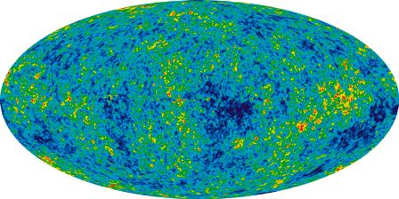 Gráfico: Esta foto detallada de todo el cielo del universo infante se creó a partir de nueve años de WMAP (Wilkinson Microwave Anisotropy Probe) de datos.